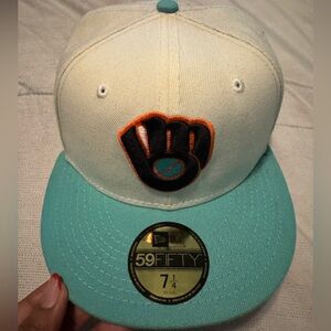 New Era Orange and Black Fitted Cap